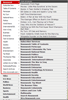 Newsweek fly-out list