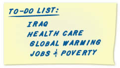 John Edwards to-do list