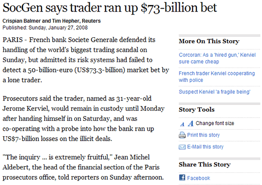 Financial Post website typography example