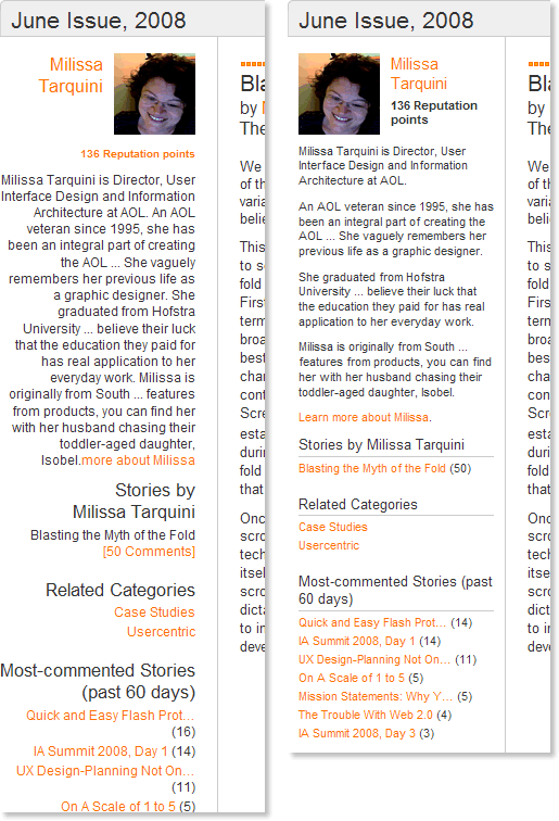 Boxes and Arrows article sidebar redesign