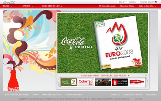 Coca Cola website