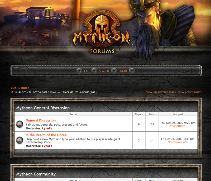 Mytheon game discussion forums