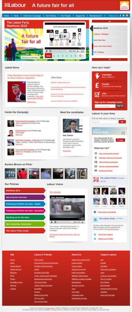 British Labour Party website