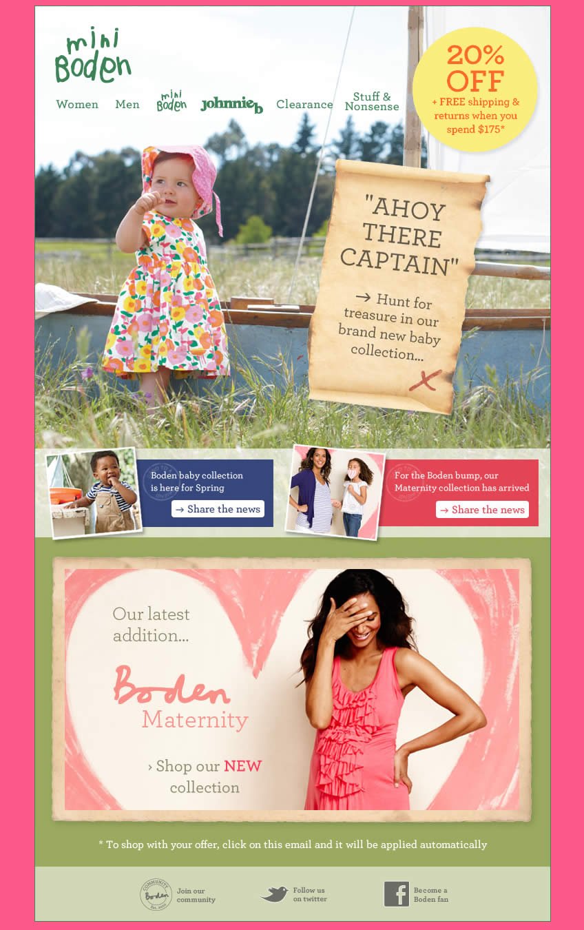 Ahoy There Captain Boden email