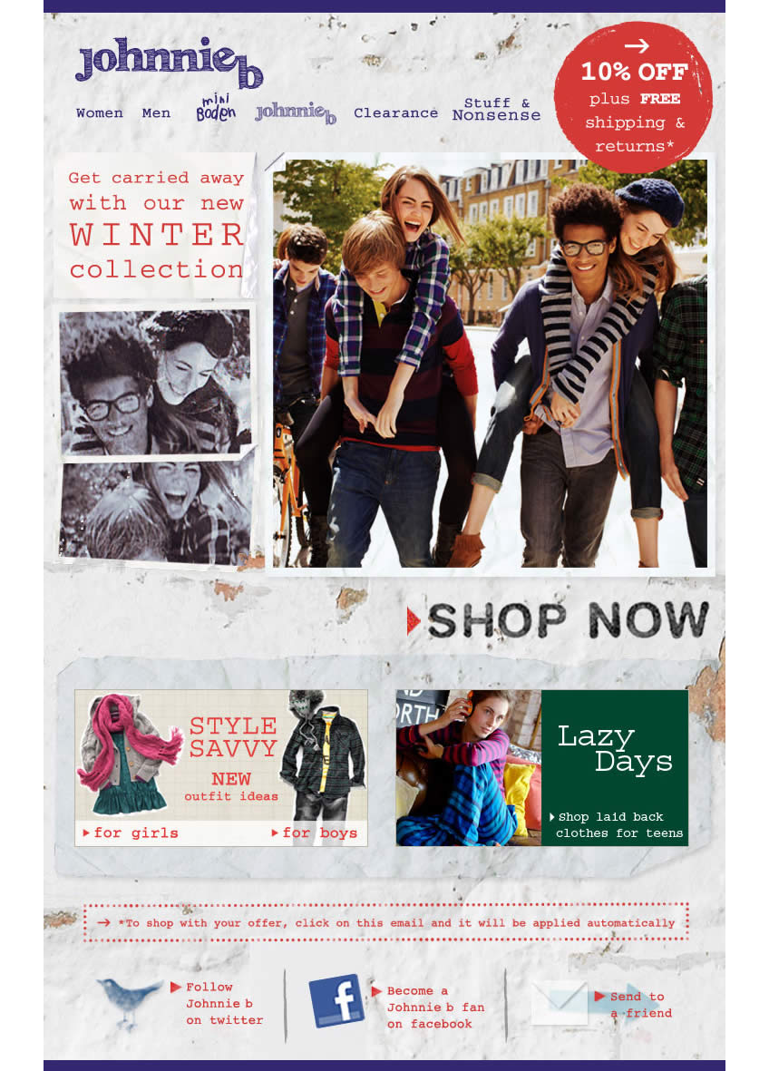 Get carried away with our new winter collection Boden email