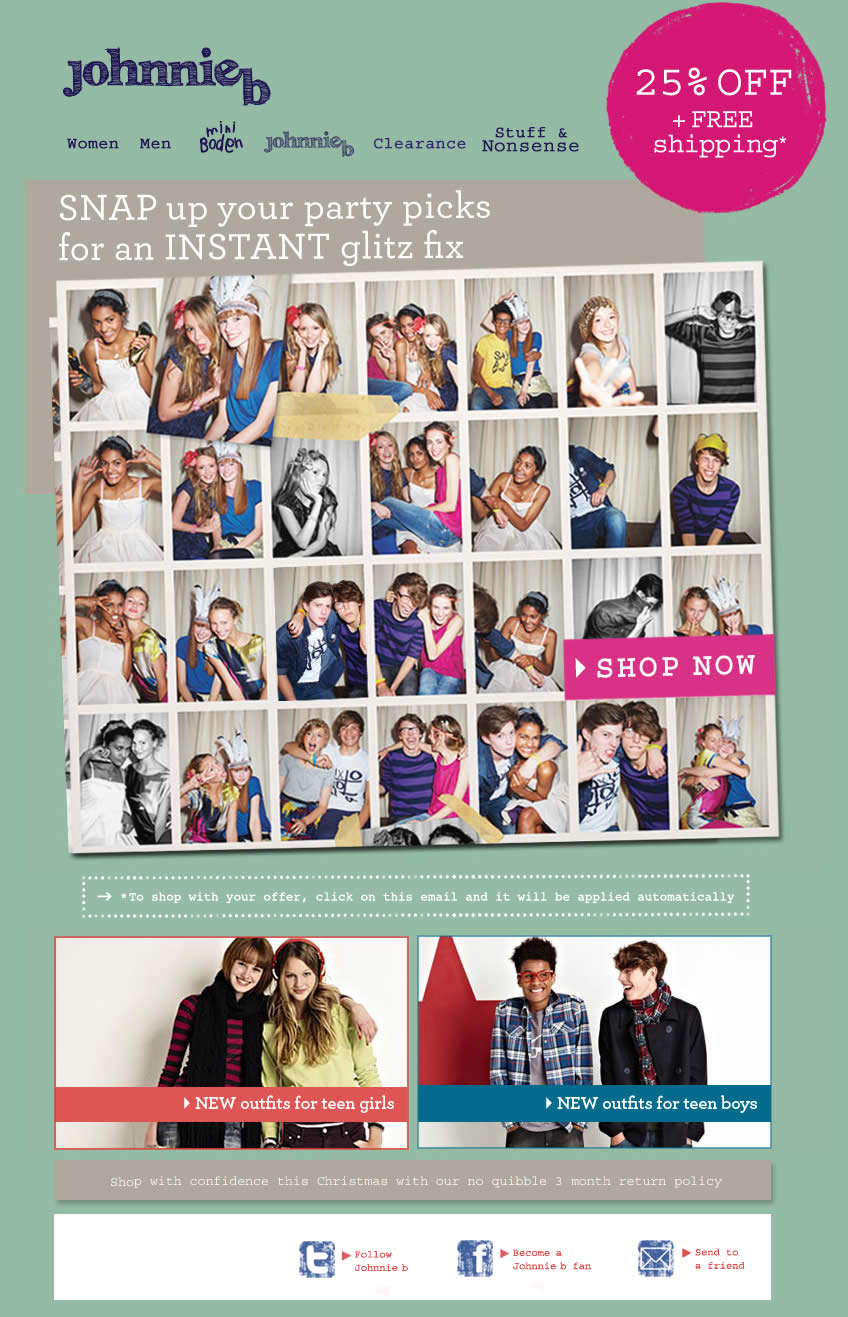 Snap up your party picks for an instant glitz fix Boden email