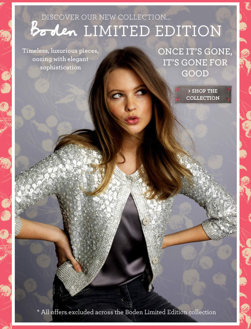 Limited Edition Boden email