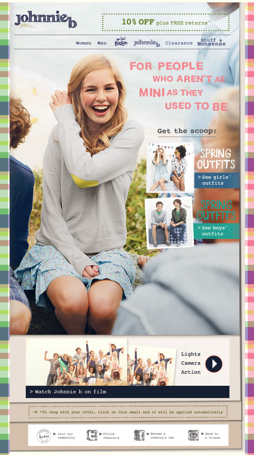 For people who aren't as mini as they used to be Boden email