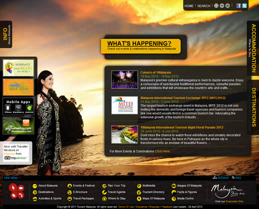 Malaysia tourism website