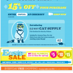 Old Navy email design: Cat Supply