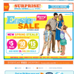 Old Navy email design: Easter Sale