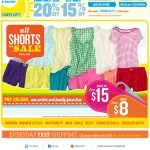 Old Navy email design: Shorts On Sale