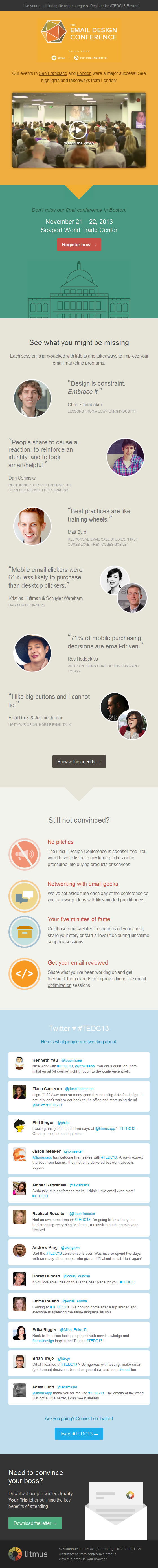 Litmus email design conference