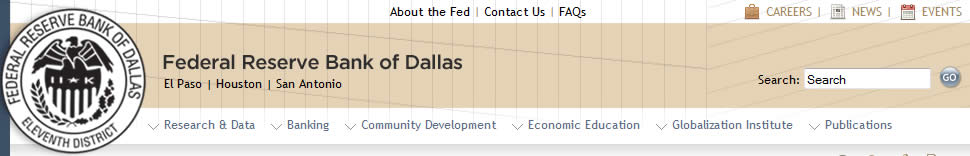 Dallas federal reserve bank website navigation