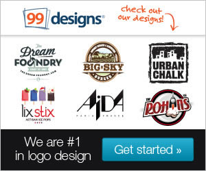 99 Designs banner ad design example