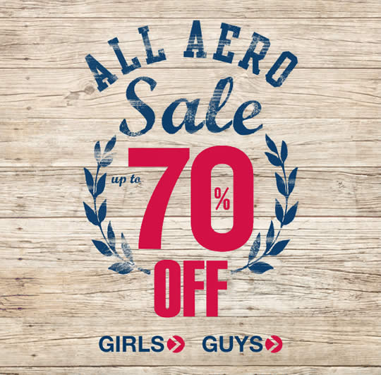 Aeropostale sale email design example