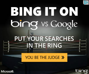 Bing banner ad design example