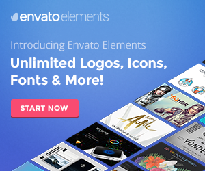 Envato Elements banner ad design example