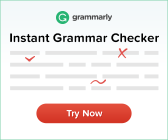 Grammarly banner ad design example