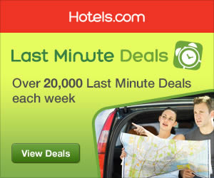 Hotels.com banner ad design example