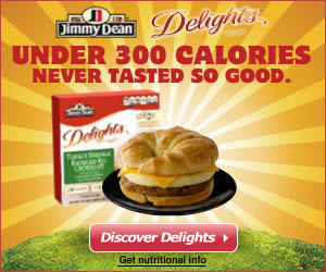 Jimmy Dean banner ad design example