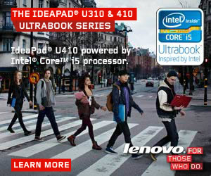 Lenovo banner ad design example