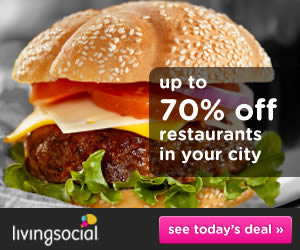 Living Social banner ad design example