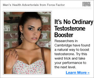 Men's Health Magazine banner ad design example