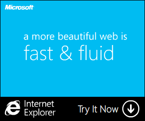 Microsoft banner ad design example