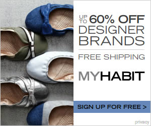 MyHabit banner ad design example