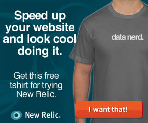 New Relic banner ad design example