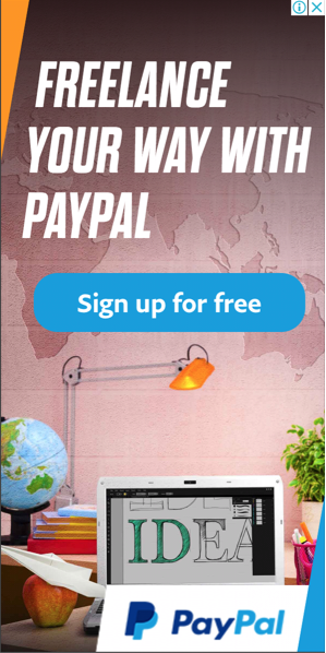 PayPal banner ad
