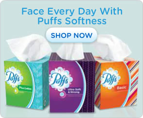 Puffs banner ad design example