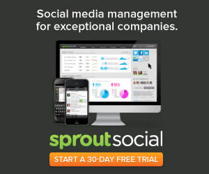 Sprout Social banner ad design example