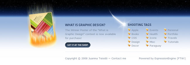 Ten Thousand Things website footer design example