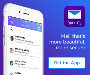 Yahoo! Mail banner ad design example