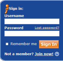 WikiAnswers login form design example