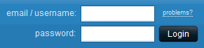 Box.net login form design example
