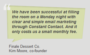 Constant Contact pull quote design example