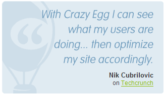 Crazy Egg pull quote design example