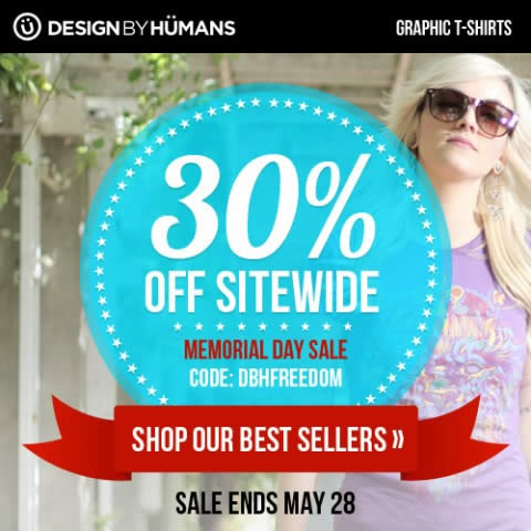 Design by Humans online coupon design example