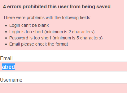 LaterThis web form error message design example