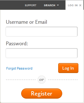 Magento login form design example