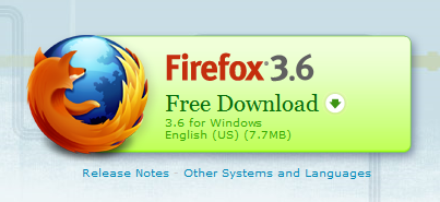 Firefox web button design example