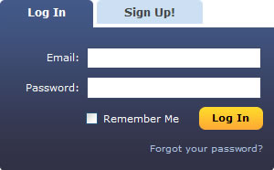 MySpace login form design example