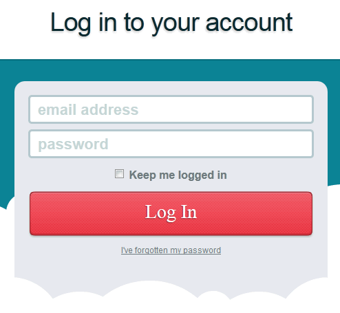 QwikVu login form design example