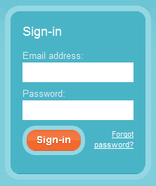 Rememble login form design example