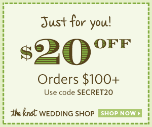 The Knot online coupon design example