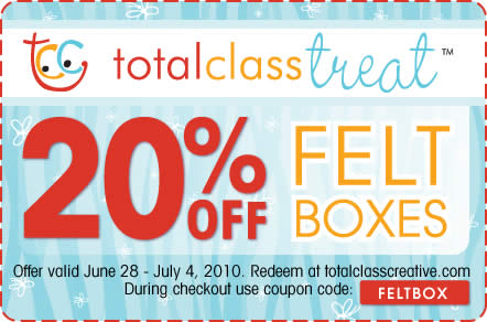 Total Class Creative online coupon design example