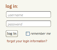 Zenbe login form design example